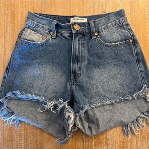 One Teaspoon The Hawks High Waist Denim Shorts Size 24